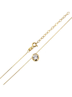 Yellow gold pendant necklace CPG13-04
