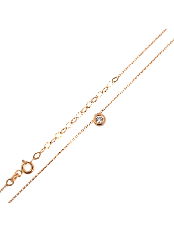 Rose gold pendant necklace CPR03-10