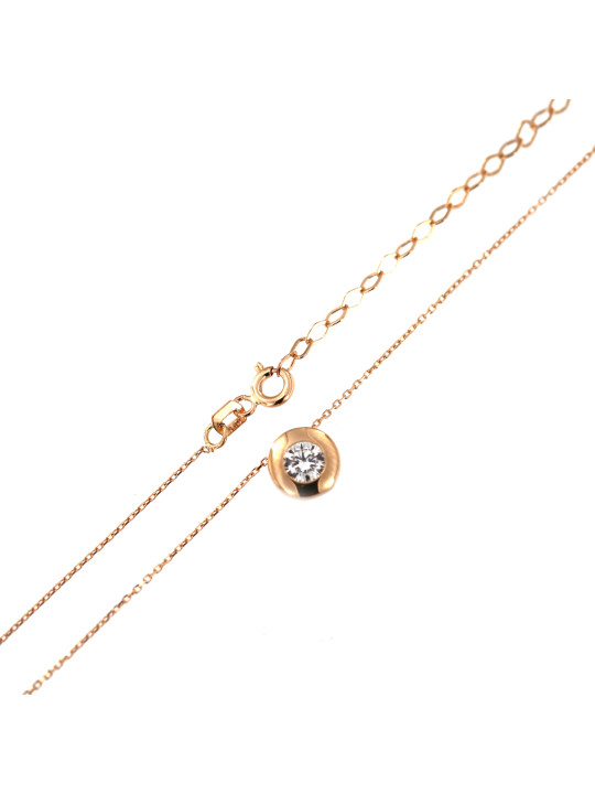 Rose gold pendant necklace CPR03-11