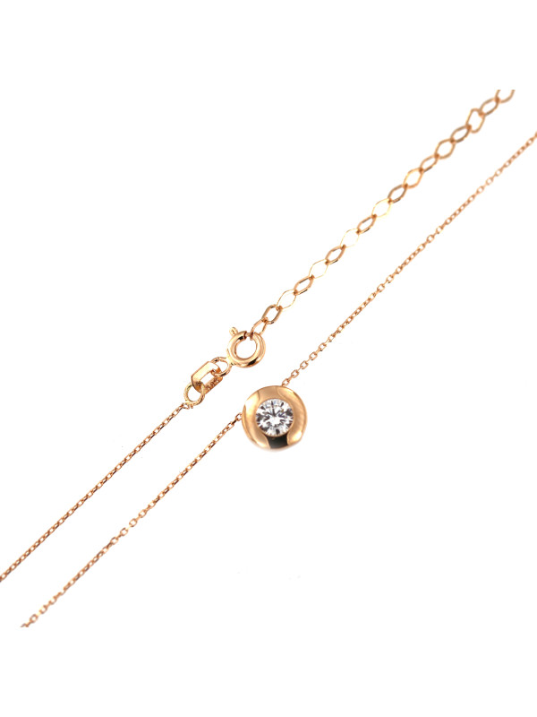 Rose gold pendant necklace CPR03-11