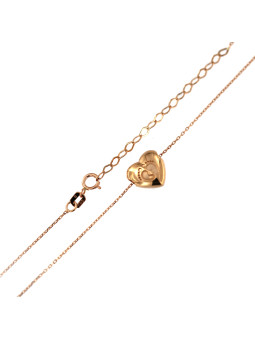 Rose gold pendant necklace CPR10-12