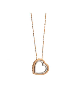 Rose gold pendant necklace CPR10-14