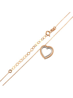 Rose gold pendant necklace CPR10-14