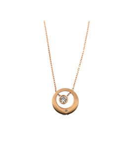 Rose gold pendant necklace CPR31-03