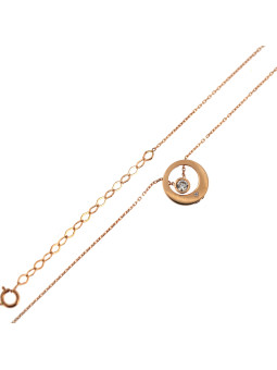 Rose gold pendant necklace CPR31-03