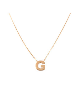 Rose gold pendant necklace CPR33-G-01