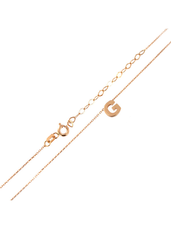 Rose gold pendant necklace CPR33-G-01