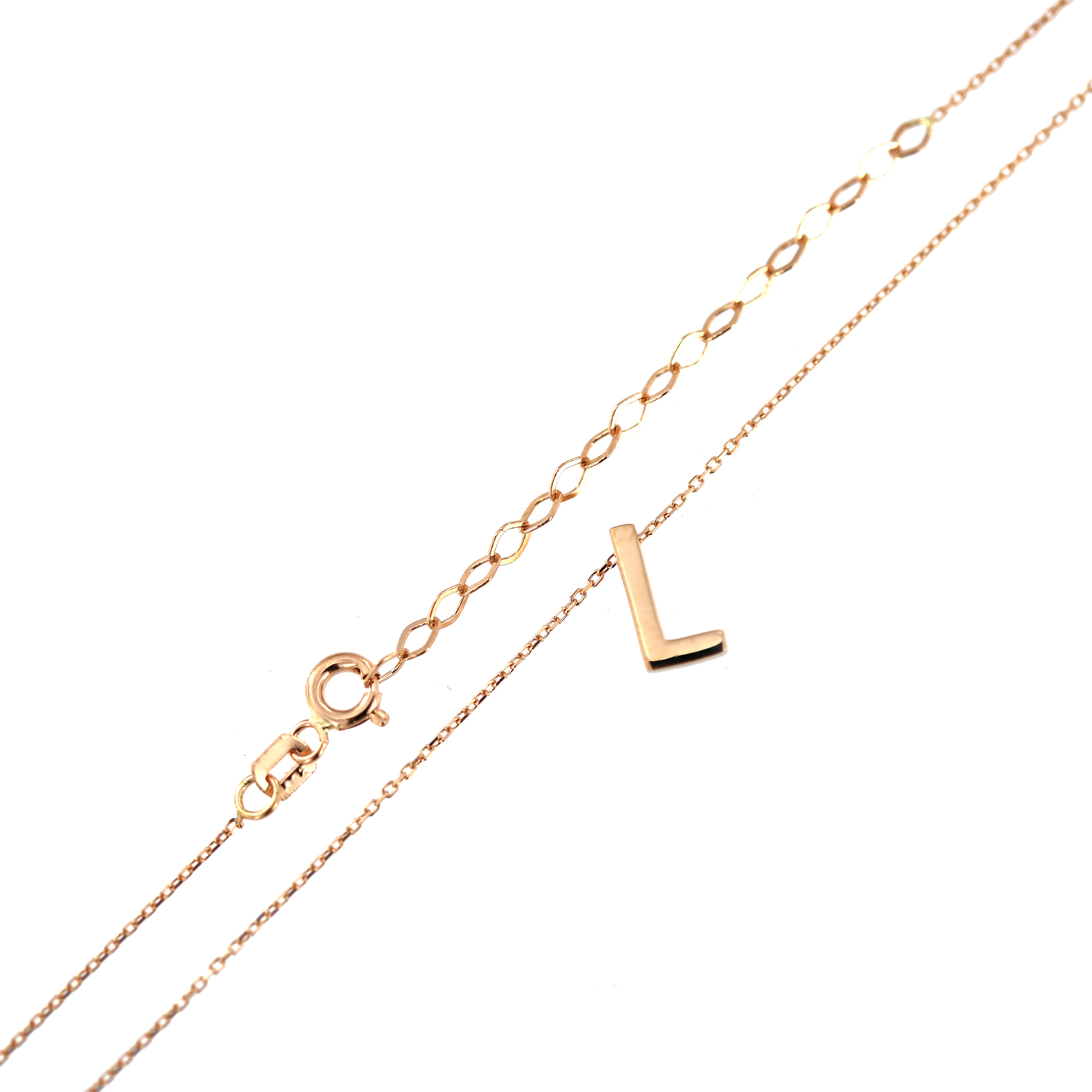 Rose gold pendant necklace CPR33-L-01