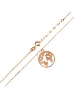 Rose gold pendant necklace CPR34-01