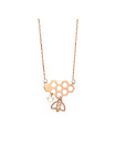 Rose gold pendant necklace CPR35-01 