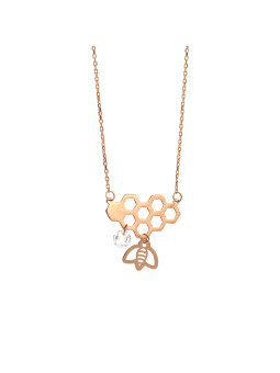 Rose gold pendant necklace CPR35-01