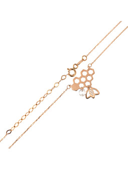 Rose gold pendant necklace CPR35-01