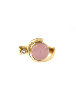 Yellow gold quartz ring DGA07-01