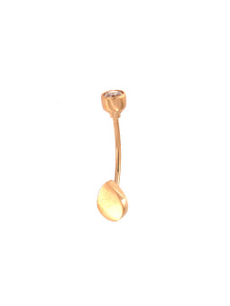 Rose gold belly ring GR11-01