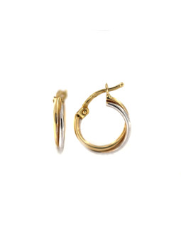 Yellow gold hoop earrings BGR01-06-12