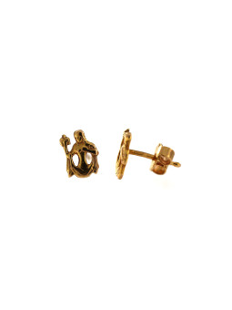 Yellow gold stud earrings BGV07-17-01