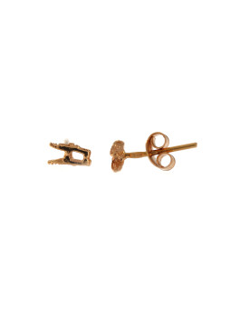 Rose gold pin earrings BRV07-13-02