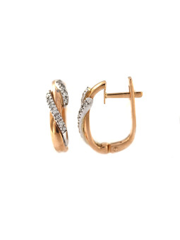 Rose gold diamond earrings BRBR03-01-03