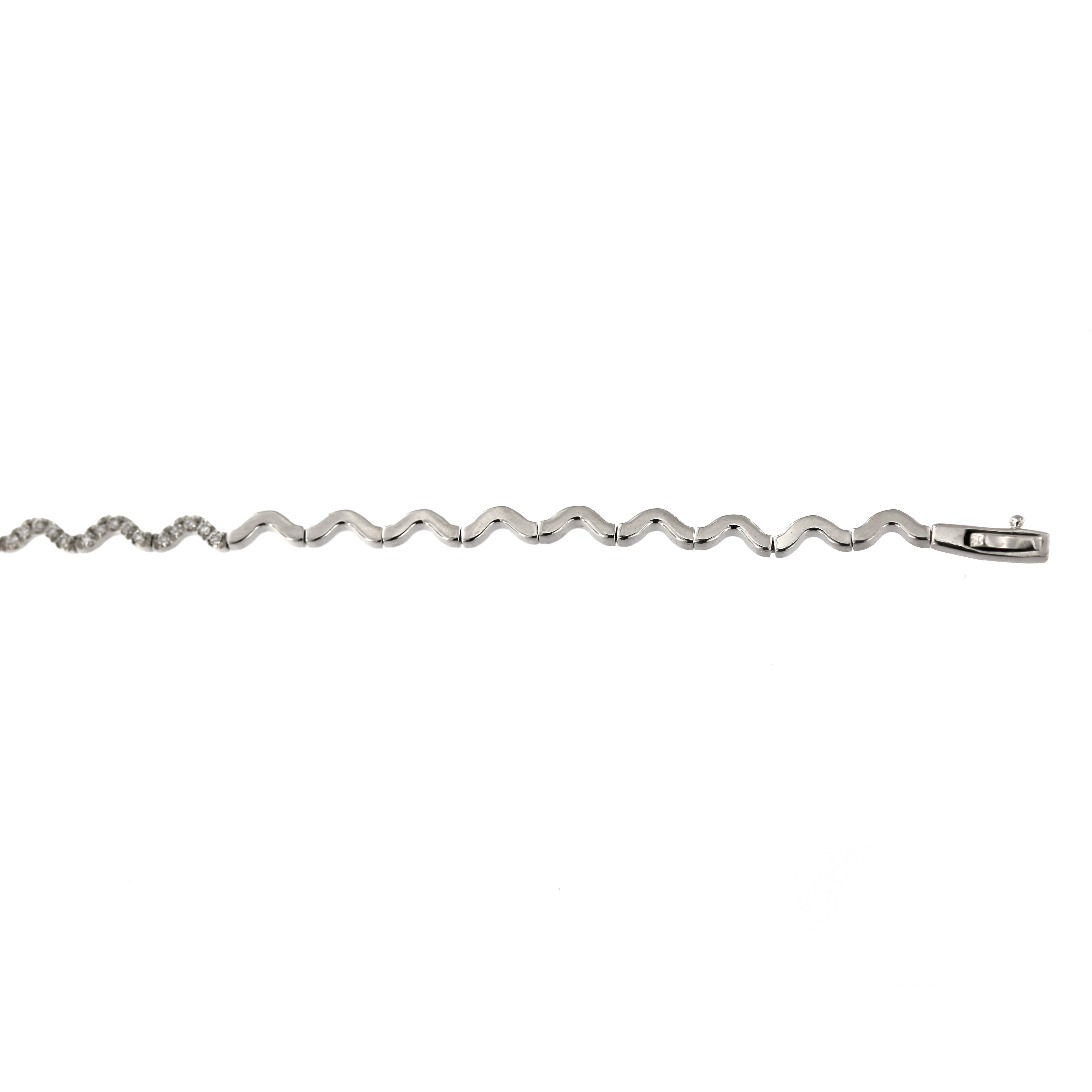 White gold bracelet with diamonds EBBR03-01