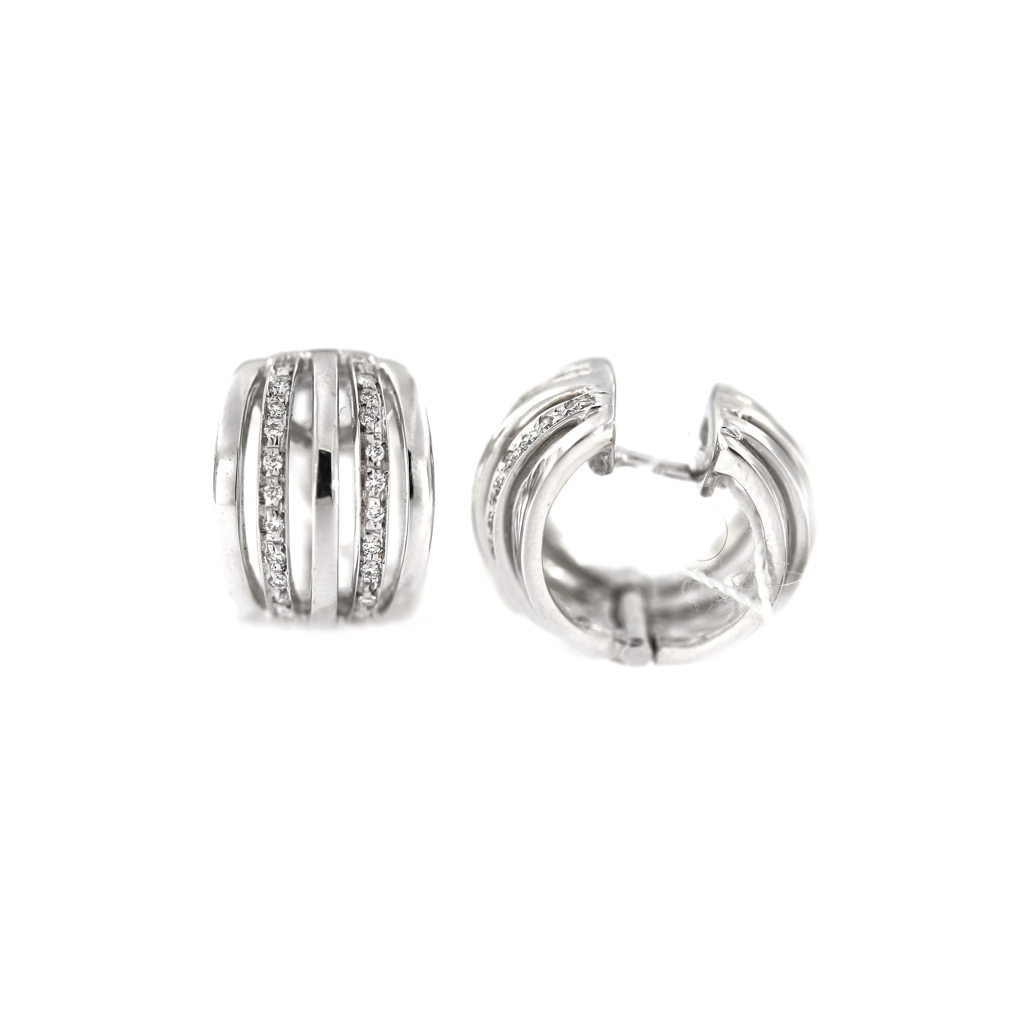 diamond earrings white gold