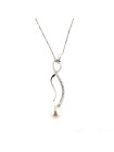 White gold diamond pendant necklace CPBR01-02 