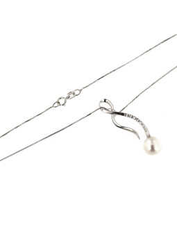 White gold diamond pendant necklace CPBR01-02