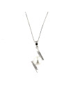White gold diamond pendant necklace CPBR01-05 