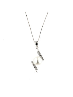 White gold diamond pendant necklace CPBR01-05