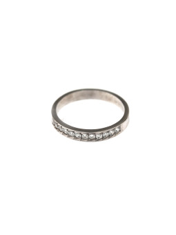 Balto aukso žiedas su cirkoniais DBAM01-05