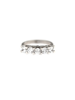White gold zirconia ring DBAM04-01