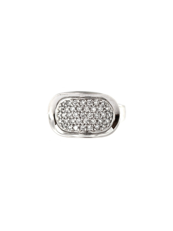 White gold zirconia ring DBC03-03