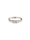 White gold zirconia ring DBL04-07 