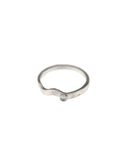 White gold zirconia ring DBL05-02