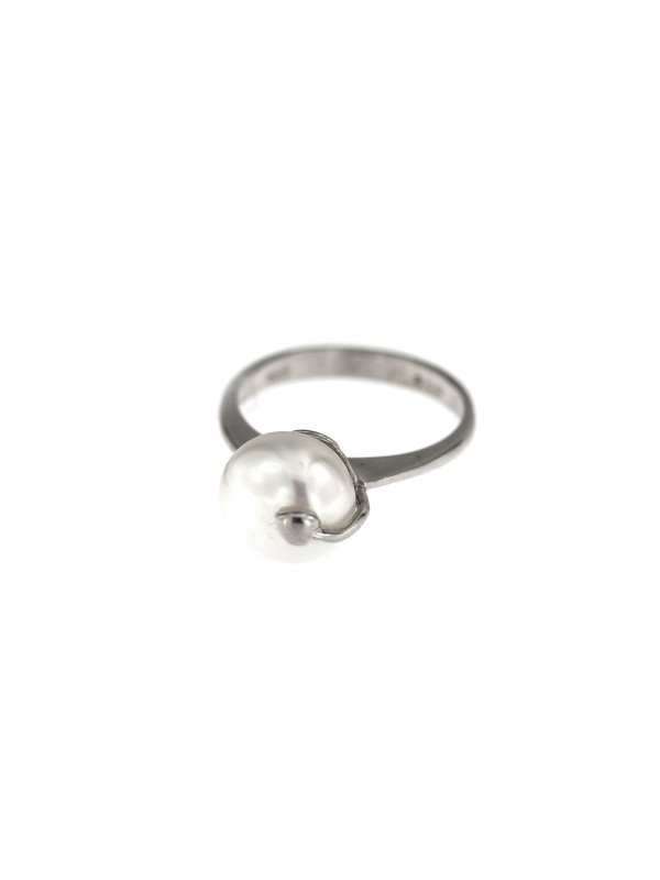 White gold pearl ring DBP01-01