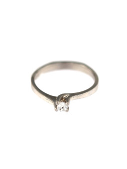 Balto aukso sužadėtuvių žiedas DBS01-01-32