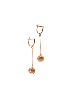 Rose gold drop earrings BRA05-07-03