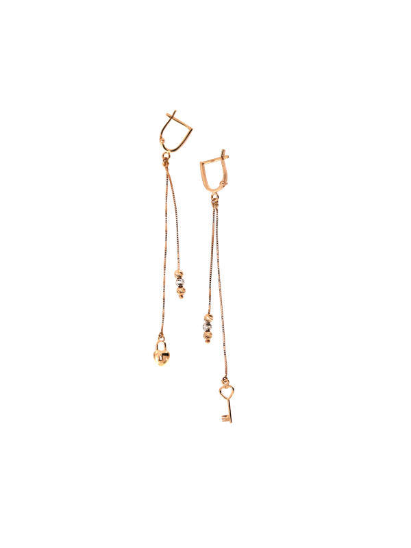 Rose gold drop earrings BRA05-11-03