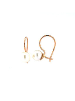 Rose gold pearl earrings BRP01-06-01