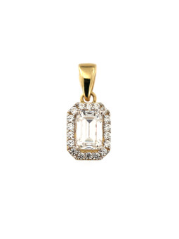 Yellow gold Swarovski pendant AGCI08-01