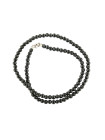Silver strand necklace with hematite BIKER-HG-01 