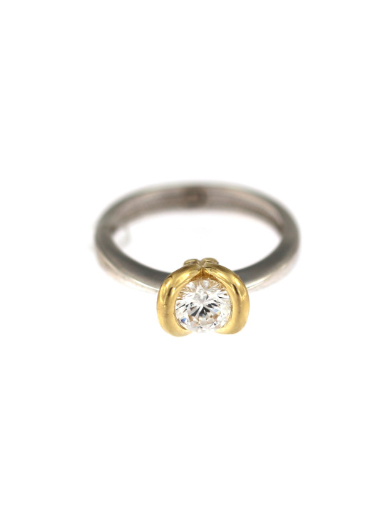 Balto aukso sužadėtuvių žiedas DBS01-07-10