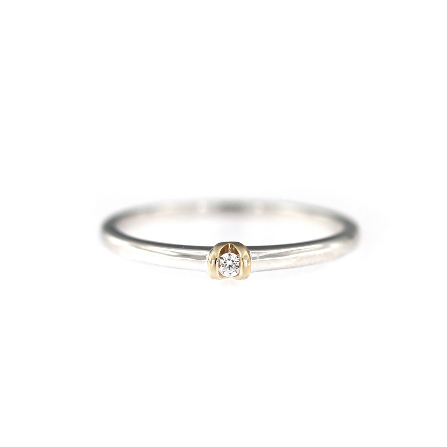 White gold engagement ring DBS01-07-02
