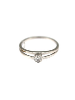 Balto aukso sužadėtuvių žiedas DBS01-06-20