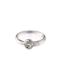 Balto aukso sužadėtuvių žiedas DBS01-06-12