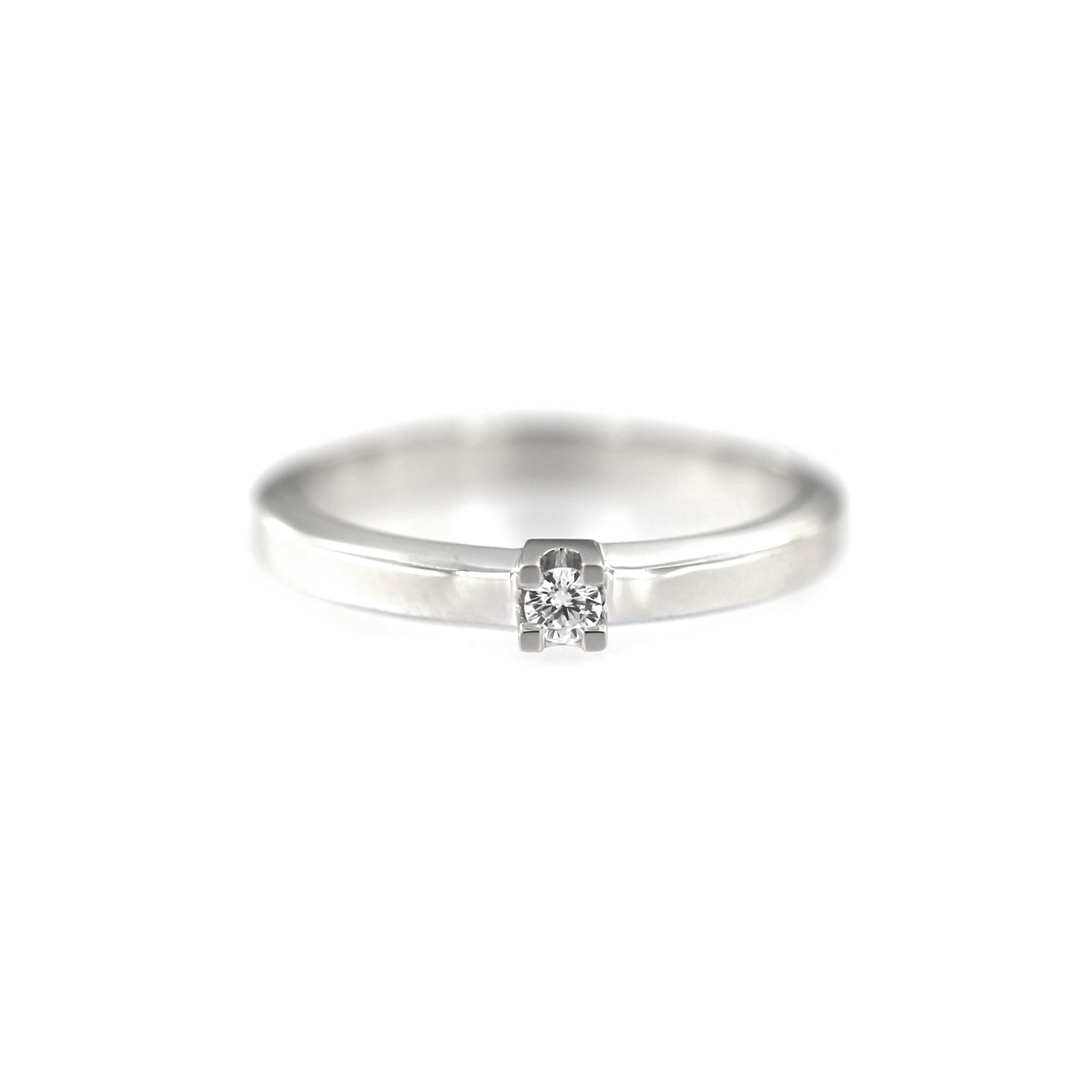 White gold engagement ring DBS01-01-12