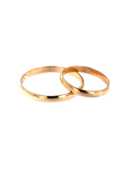 Rose gold wedding ring 15.5 MM-VEST15