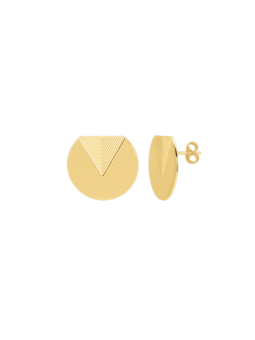 Gold plated brass earrings MUR105218