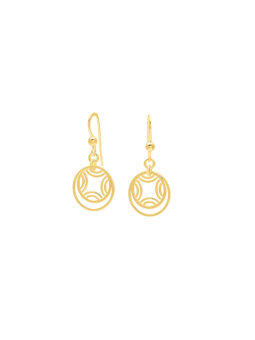 Gold plated brass earrings MUR105195