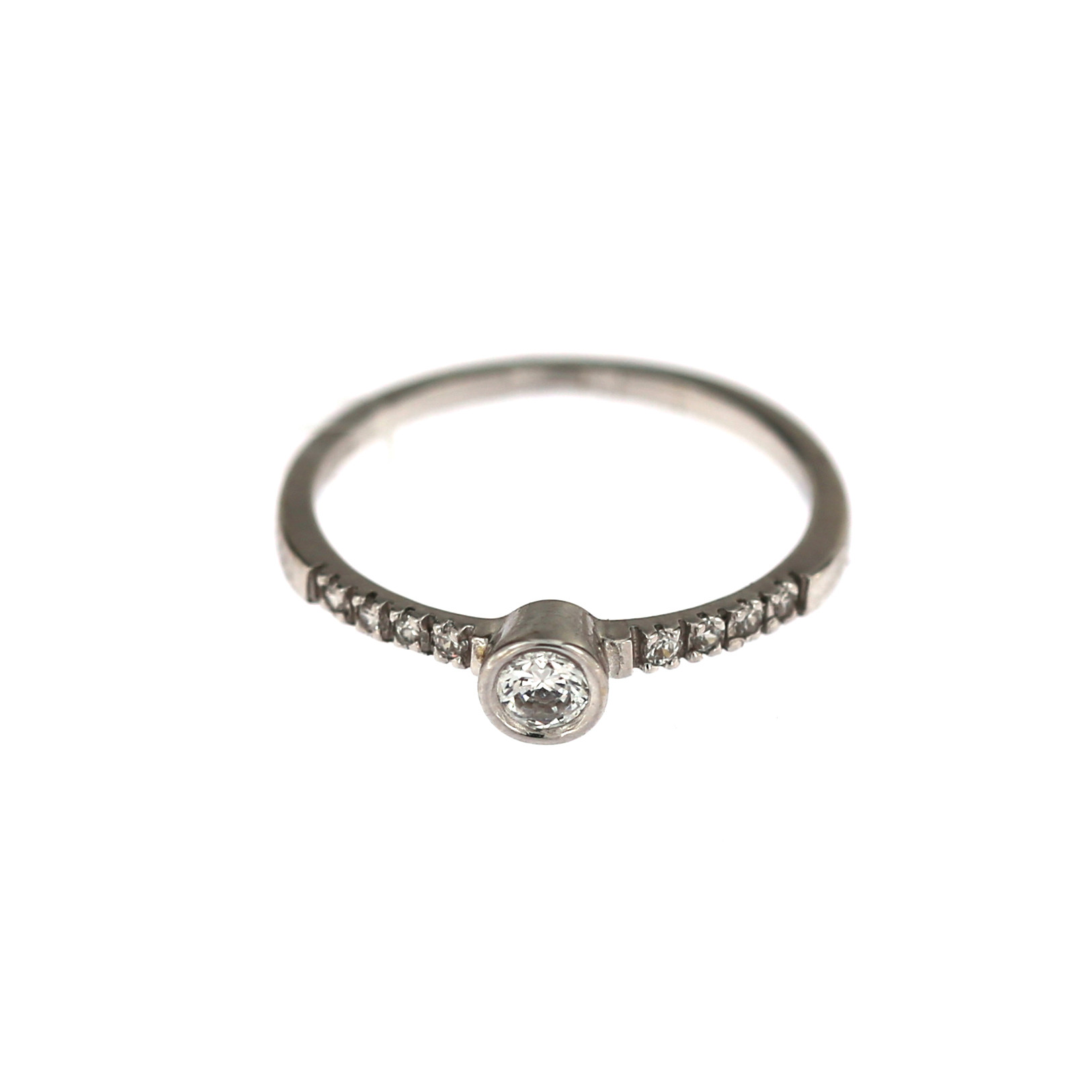 White gold engagement ring DBS03-02-07