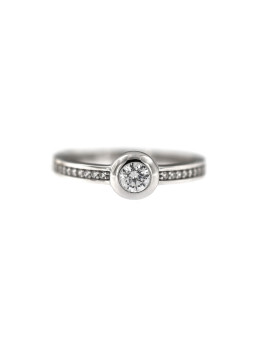 White gold engagement ring DBS03-02-08
